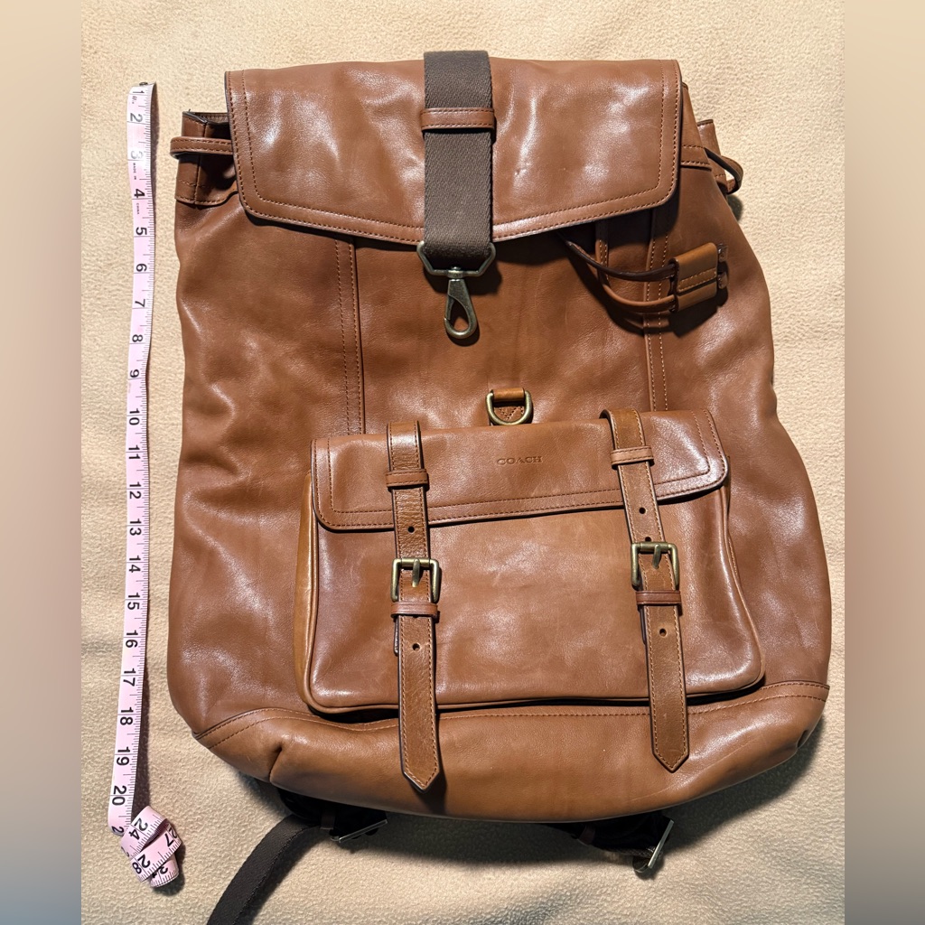 Coach Brown Leather Heritage Backpack
